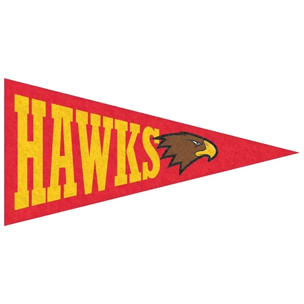 2.25" x 4.5" Custom Printed Mini Magnetic Felt Pennant