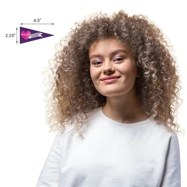 2.25" x 4.5" Custom Printed Mini Magnetic Felt Pennant