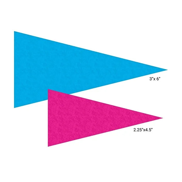 2.25" x 4.5" Custom Printed Mini Magnetic Felt Pennant