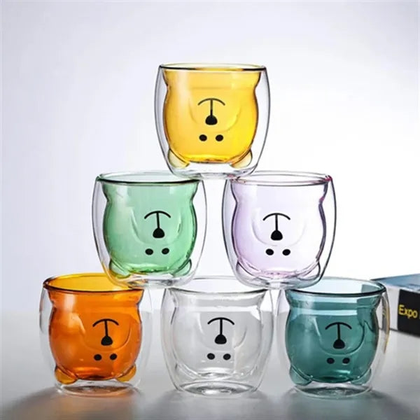 Heat-Resistant Glass Bear Mug