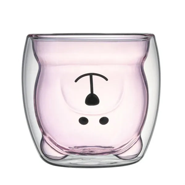 Heat-Resistant Glass Bear Mug
