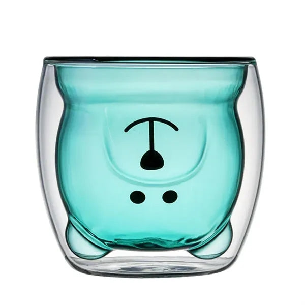Heat-Resistant Glass Bear Mug