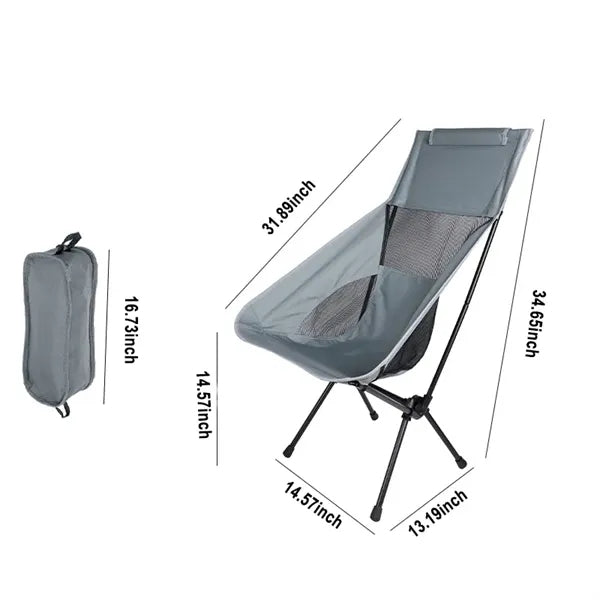 Lightweight Folding High Back Camping Chair