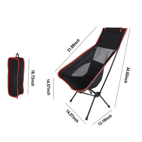 Lightweight Folding High Back Camping Chair