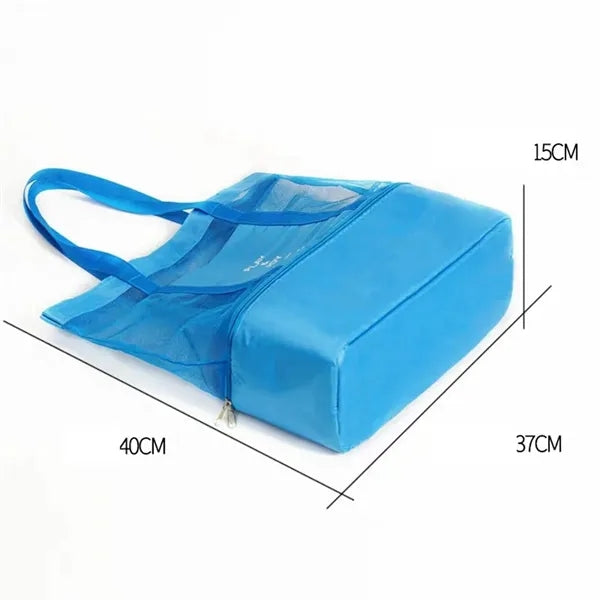 Picnic Double Layer Mesh Beach Bag