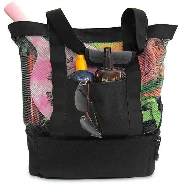 Picnic Double Layer Mesh Beach Bag