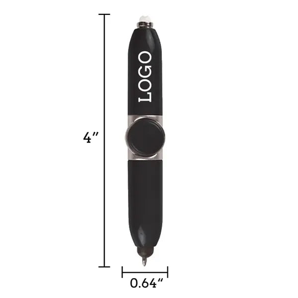 ABS Multifunctional Pressure Relief Led Fidget Spinner Pen