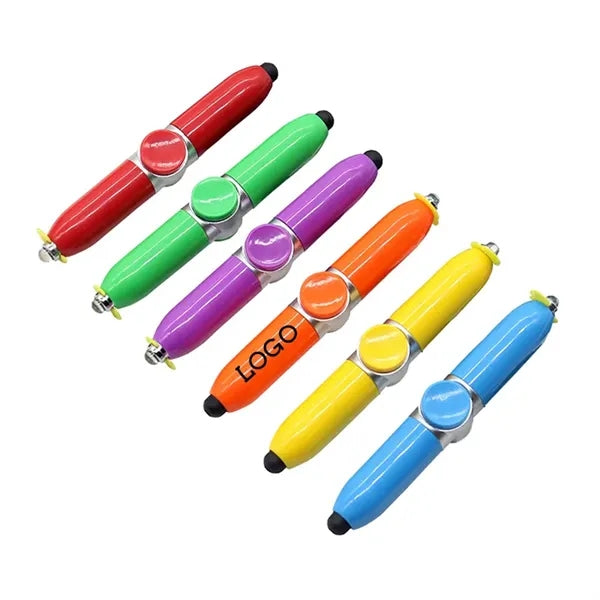 ABS Multifunctional Pressure Relief Led Fidget Spinner Pen