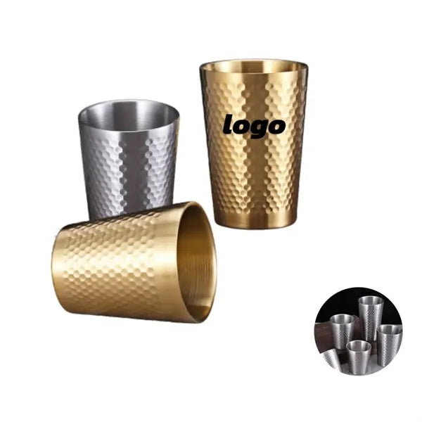 Double Layer Diamond Water Glass