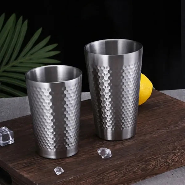 Double Layer Diamond Water Glass