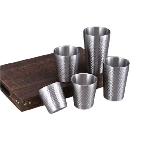 Double Layer Diamond Water Glass