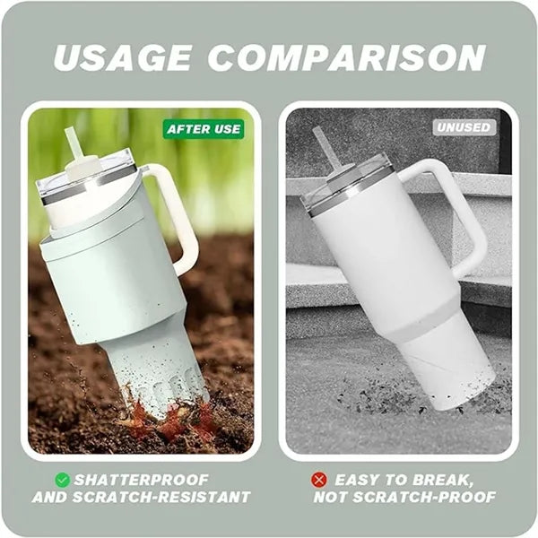 Silicone Boot 40oz Tumbler Handle Water Bottle Holder Cover