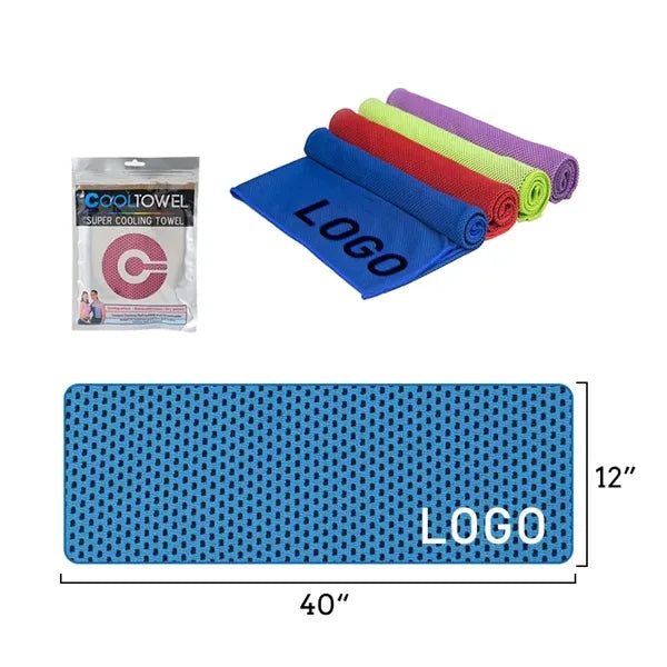 12"x40" 160gsm Multipurpose Quick Drying Cooling Towel