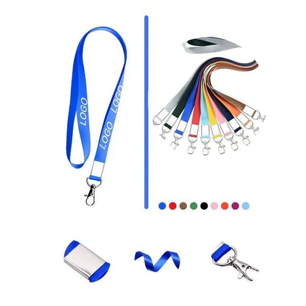 Silkscreen Lanyard /Metal Hook,19"X0.6"