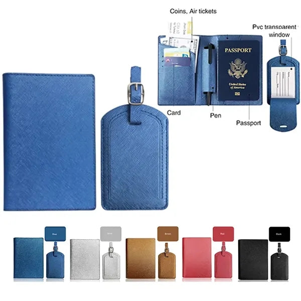 Multi-functional leather passport Sets