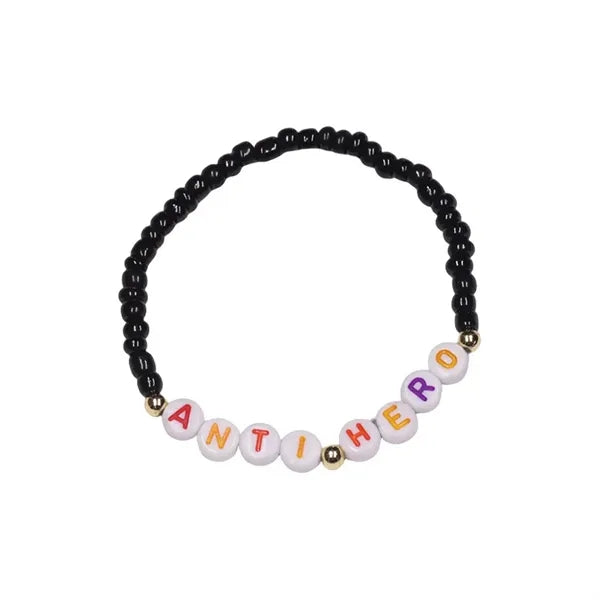 Letter Beaded Charm Slider Friendship Bracelets