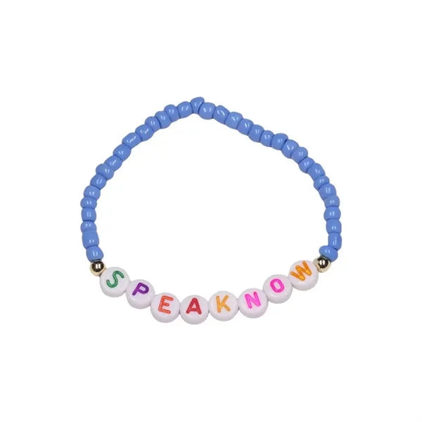 Letter Beaded Charm Slider Friendship Bracelets
