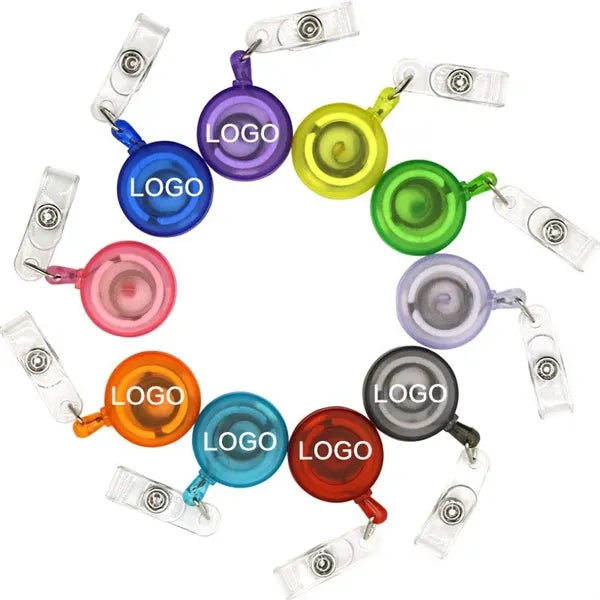 Round Retractable Badge Holder