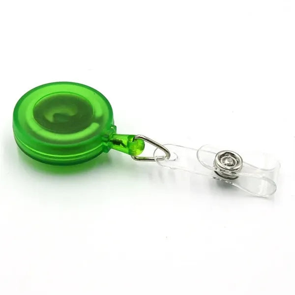 Round Retractable Badge Holder