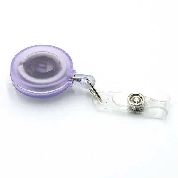 Round Retractable Badge Holder