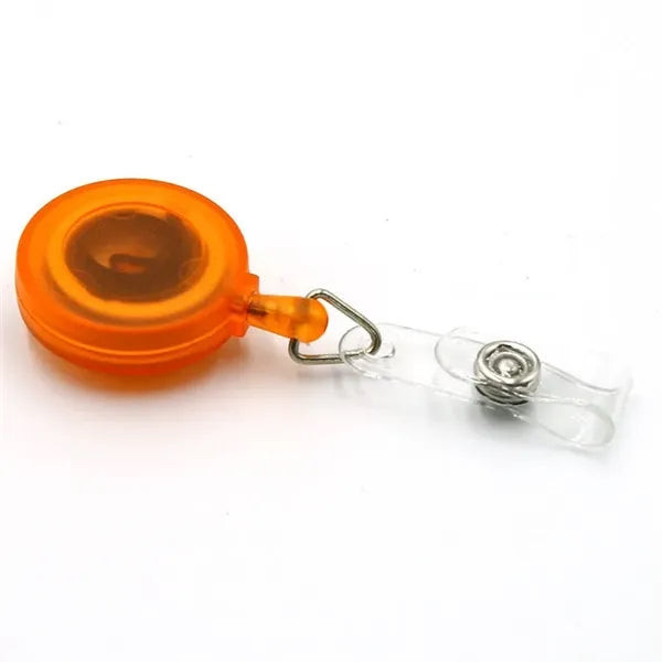 Round Retractable Badge Holder