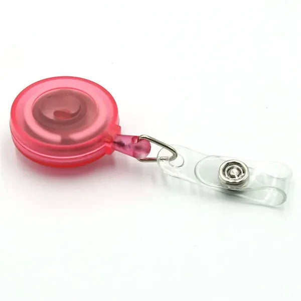 Round Retractable Badge Holder