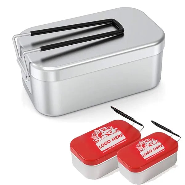 Metal Bento Lunch Box Food Storage Containers Lockable Clip