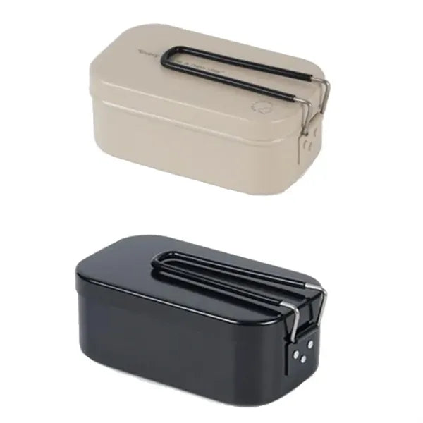 Metal Bento Lunch Box Food Storage Containers Lockable Clip