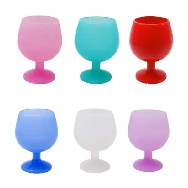 Foldable Colorful Silicone Wine Glass Cup