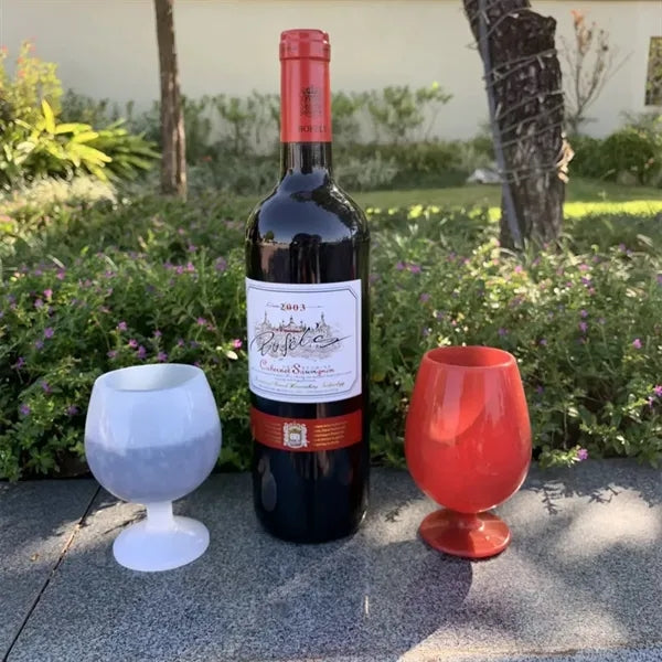 Foldable Colorful Silicone Wine Glass Cup