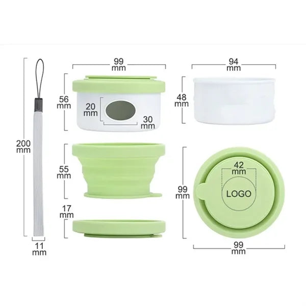 3-in-1 Collapsible Pet Bowl with Food Dispenser Poop Bag