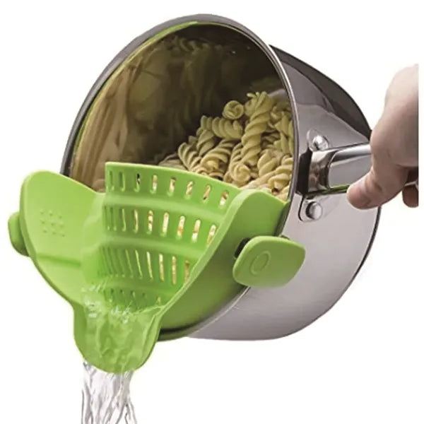 Clip On Strainer Silicone for All Pots and Pans