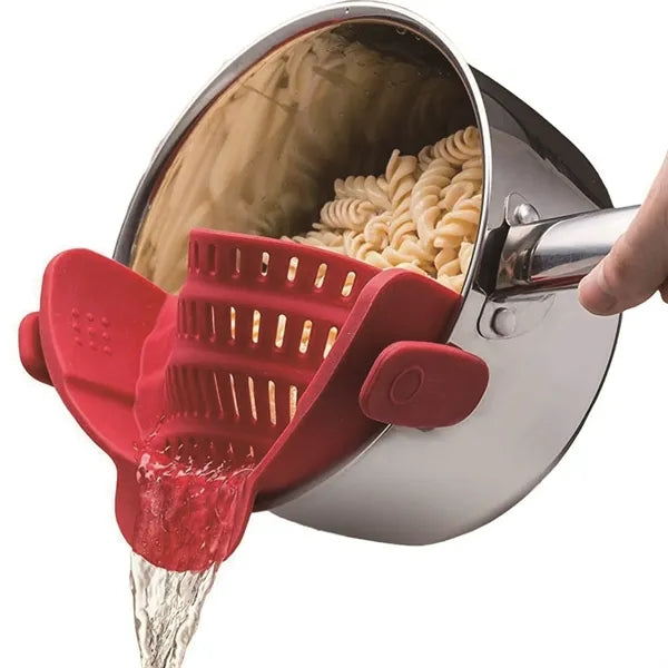 Clip On Strainer Silicone for All Pots and Pans
