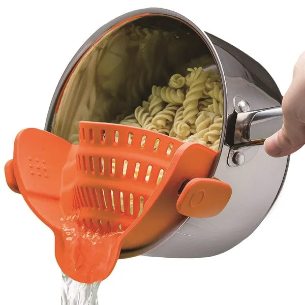 Clip On Strainer Silicone for All Pots and Pans