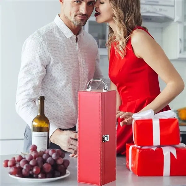 Top Handle Travel Wine Carrier Case