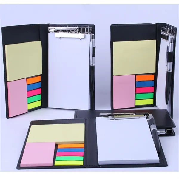 Durable Notebooks W/ Ballpoint Pen Sticky Notes