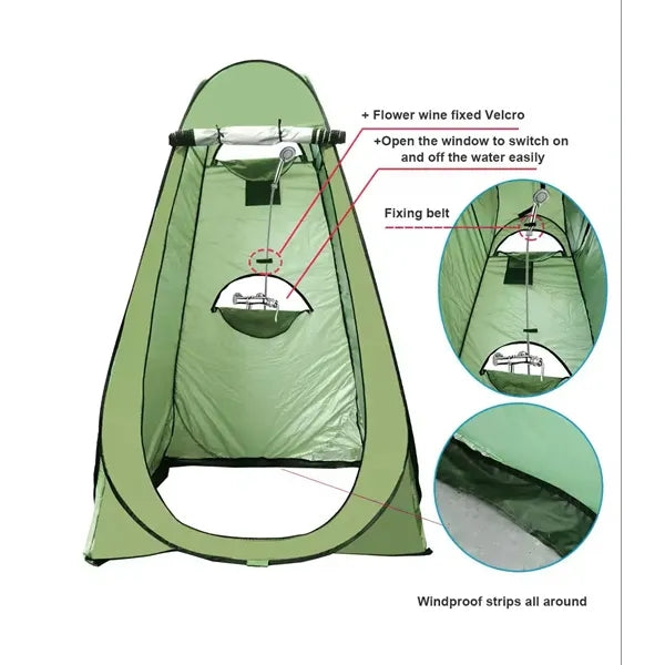 Portable Pop Up Privacy Shower Tent For Toilet Camping