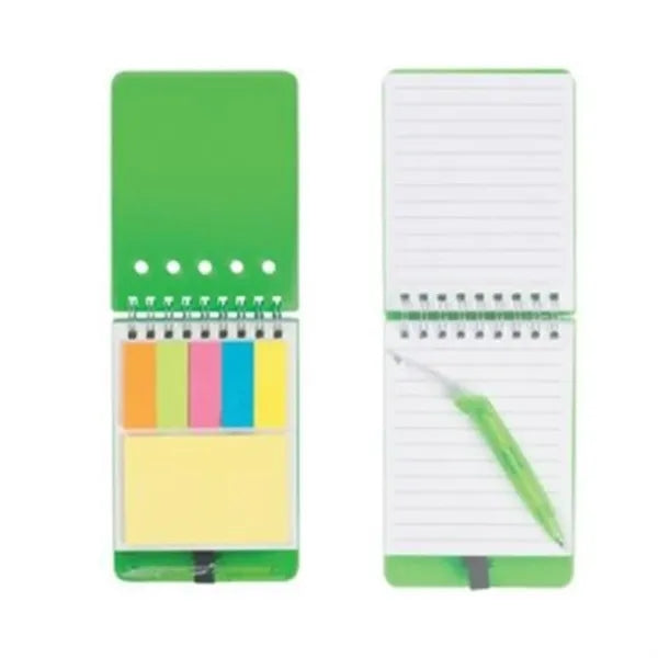 Spiral Jotter With Sticky Notes, Flags & Pen
