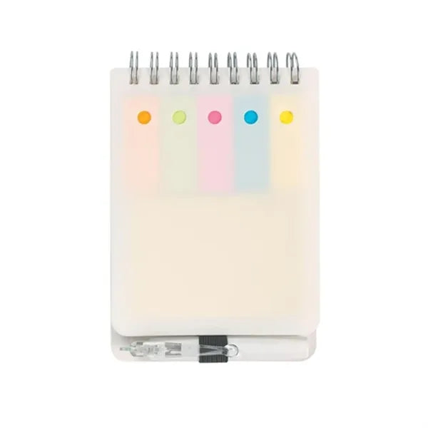Spiral Jotter With Sticky Notes, Flags & Pen