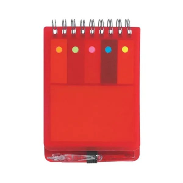 Spiral Jotter With Sticky Notes, Flags & Pen