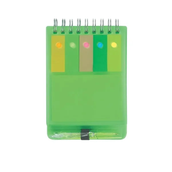 Spiral Jotter With Sticky Notes, Flags & Pen