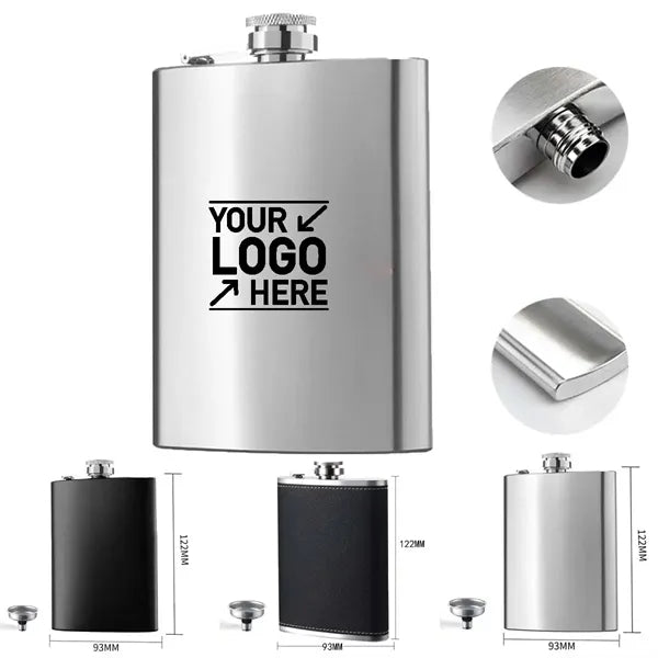 Portable Stainless Steel Drinking Hip Flask Jug For Whiskey