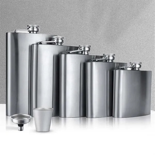 Portable Stainless Steel Drinking Hip Flask Jug For Whiskey