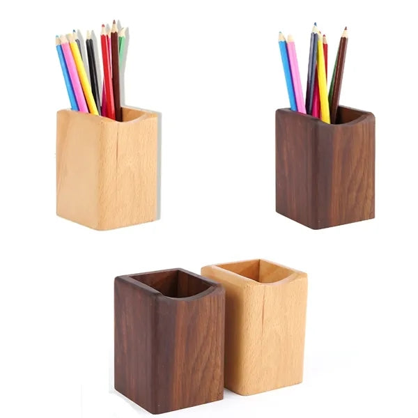 Solid Wooden Pen Holder
