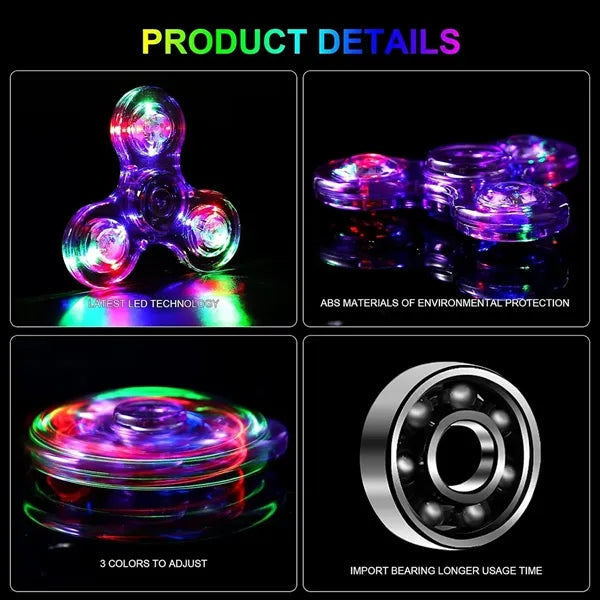 Crystal Luminous LED Fidget Spinner