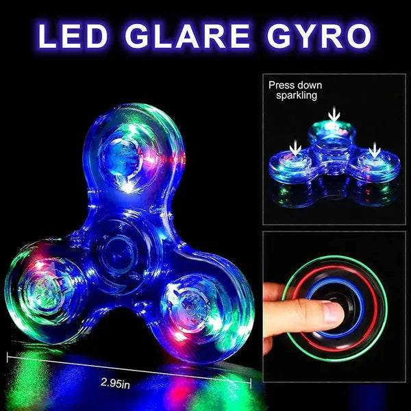 Crystal Luminous LED Fidget Spinner