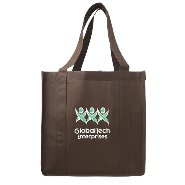 Petite Eco Market Hopper Non Woven Tote (2 Color Imprint)