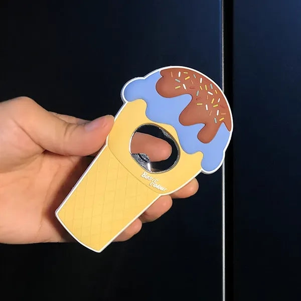 Ice cream shaped bottle opener