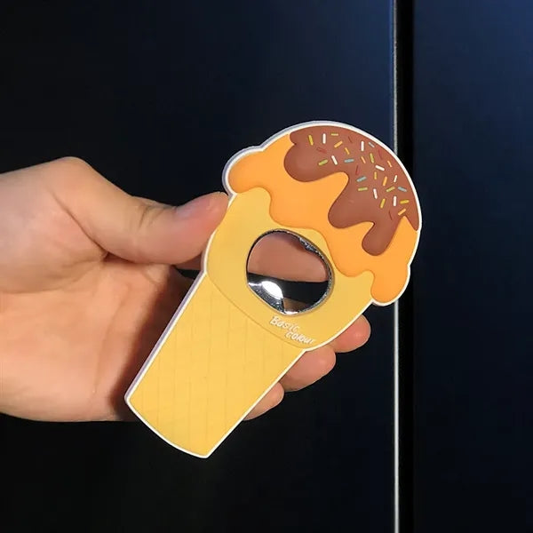 Ice cream shaped bottle opener