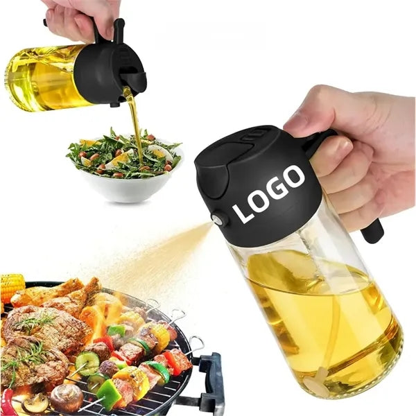 16oz Oil Dispenser Bottle for Kitchen - 2 in 1